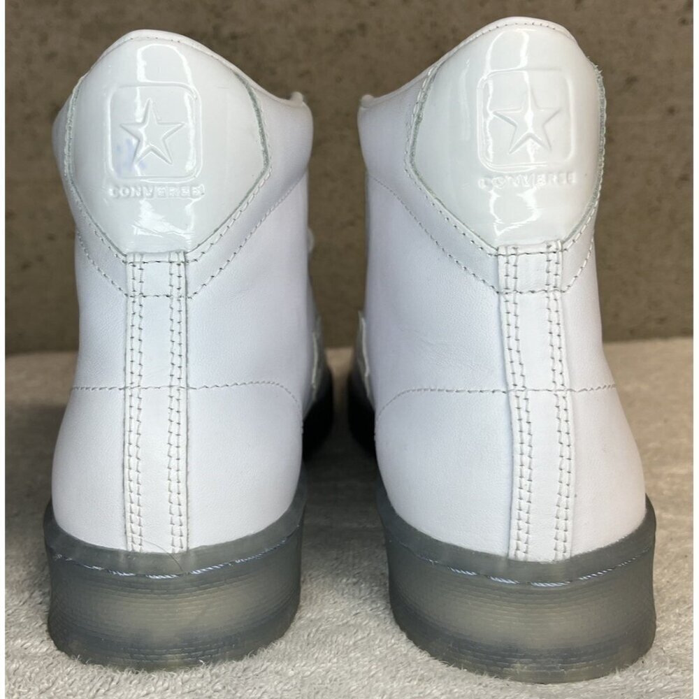 Converse Pro Leather Hi "Black Ice" White/White/Clear 169502C US Mens 11.5 Shoes - Picture 6 of 8